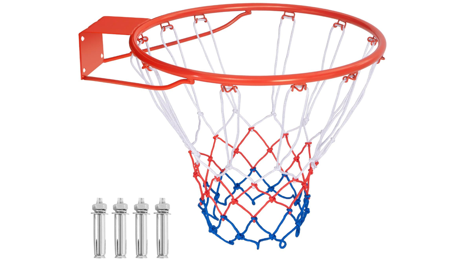 Costway 45cm Wall Mounted Basketball Hoop - Orange