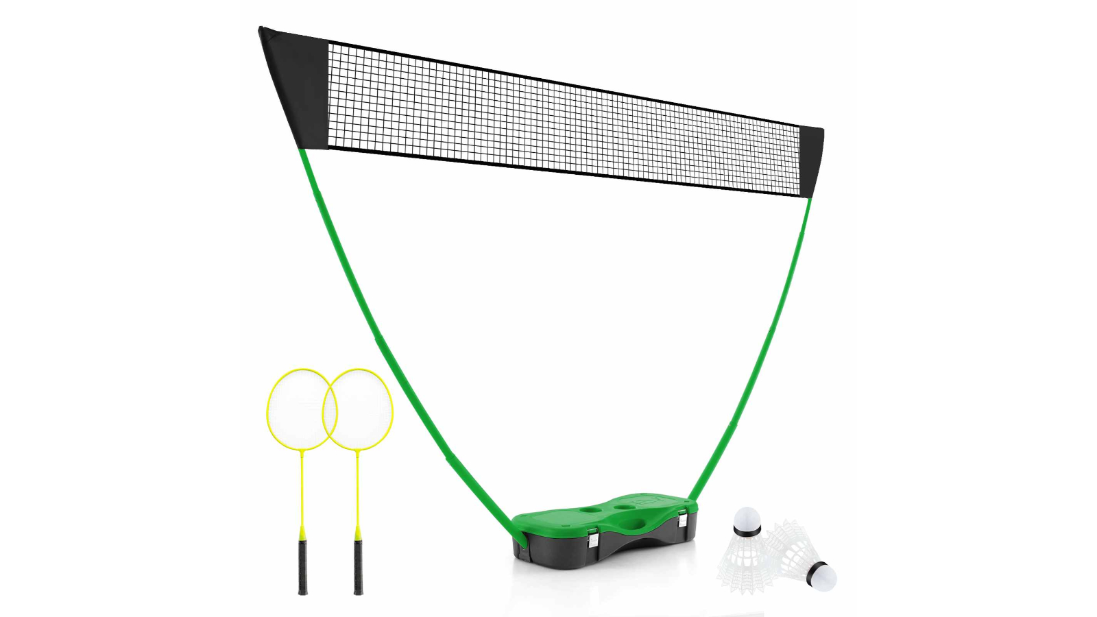Costway Portable Volleyball, Badminton, Tennis Net Set with Light