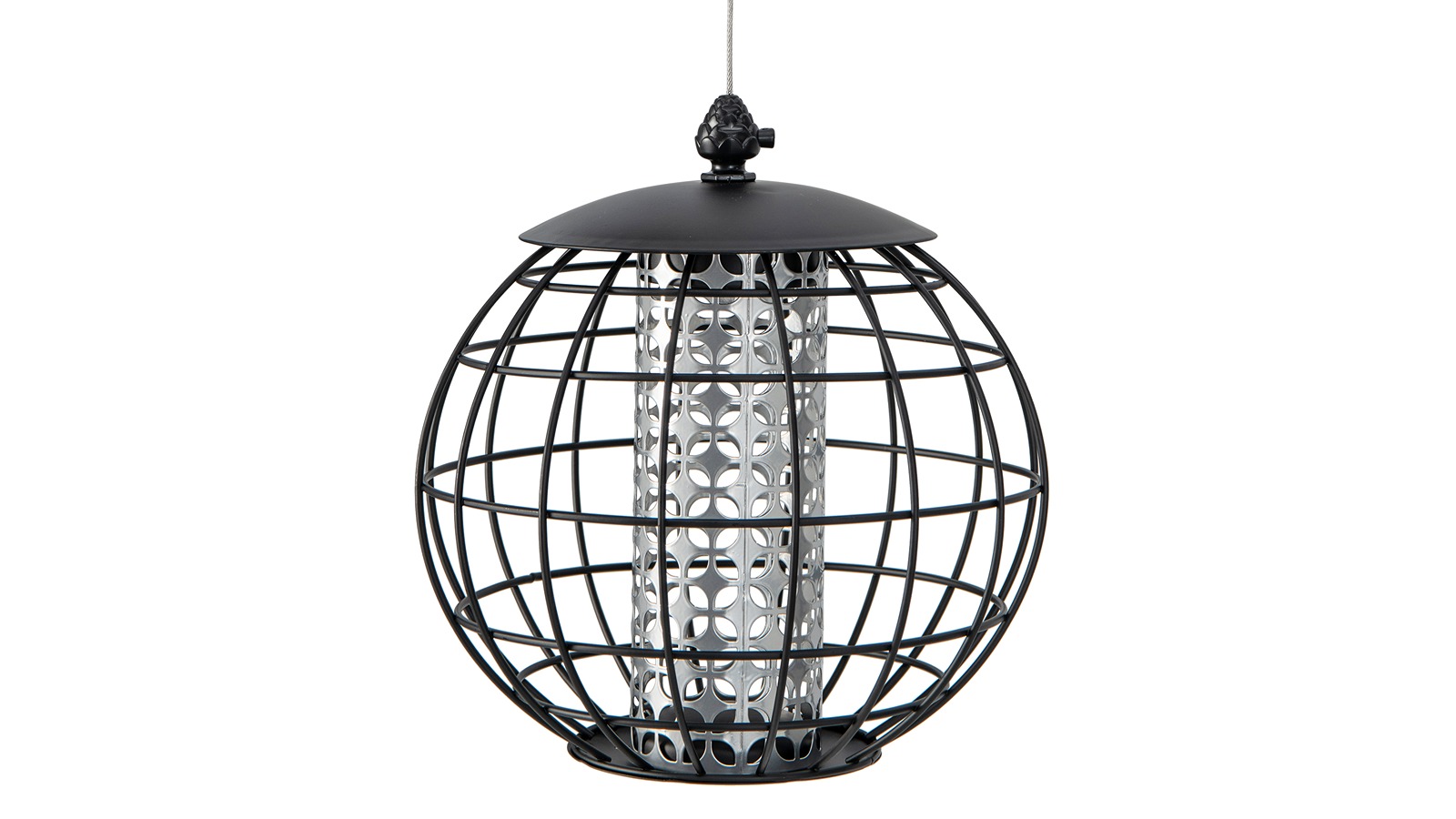 Costway Weatherproof Stainless Metal Squirrel-Proof Bird Feeder
