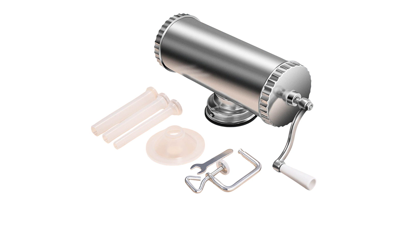 Costway 3 Litre Aluminium Alloy Sausage Stuffer Maker with 3 Filling Nozzle
