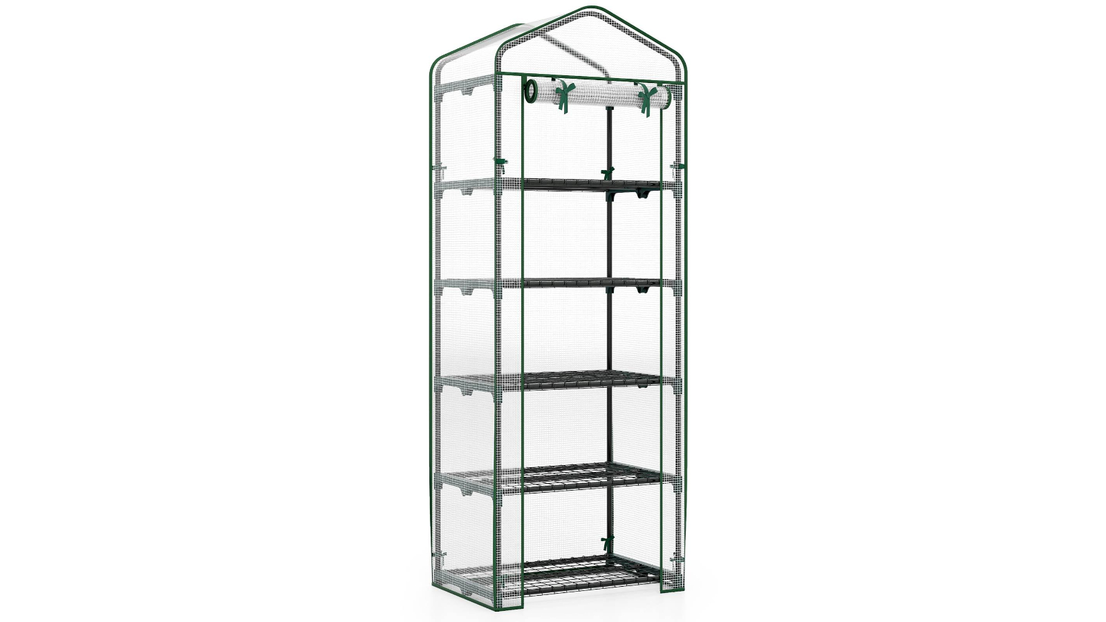 Costway Rustproof Metal Frame Portable Mini Garden Shed