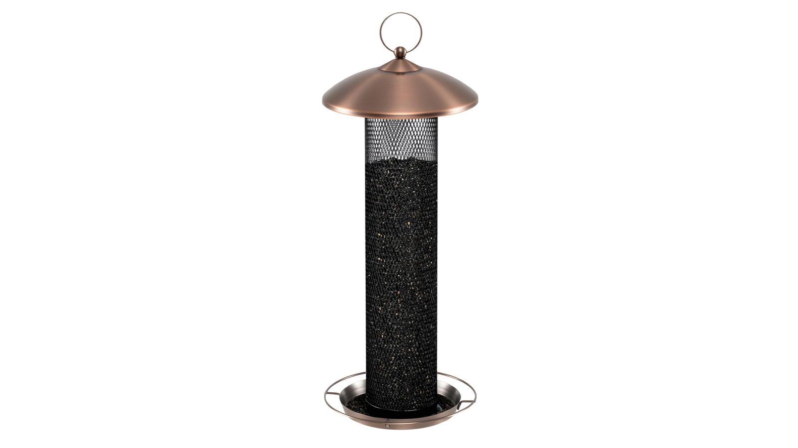Costway 1.6kg Weatherproof Metal Mesh Tube Bird Feeder