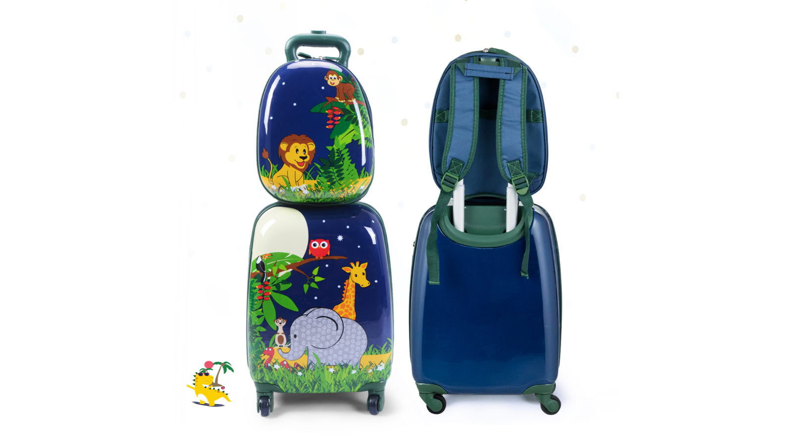 Costway 2 Piece Suitcase and Backpack Luggage 