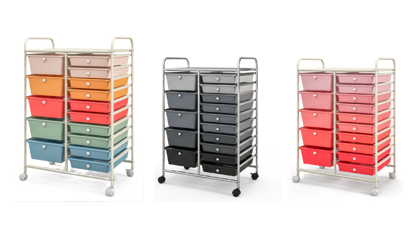 Costway 15-Drawer Storage Cart