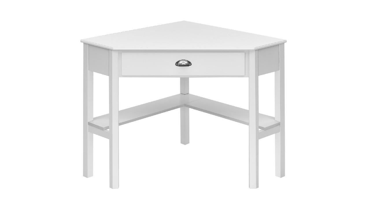 Costway Corner Desk with Drawer Shelves