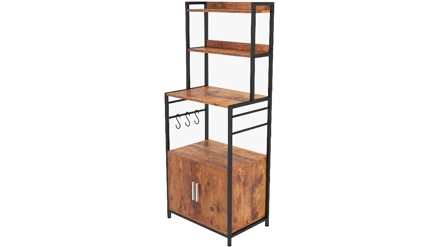 Costway Industrial Kitchen Storage Rack Shelf with Door