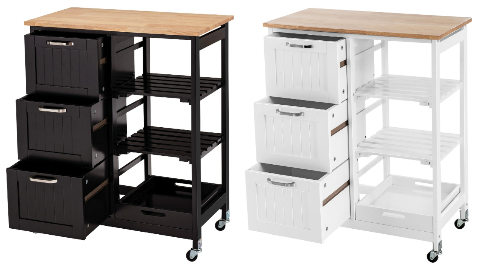 Costway Kitchen Island Trolley Storage Cart