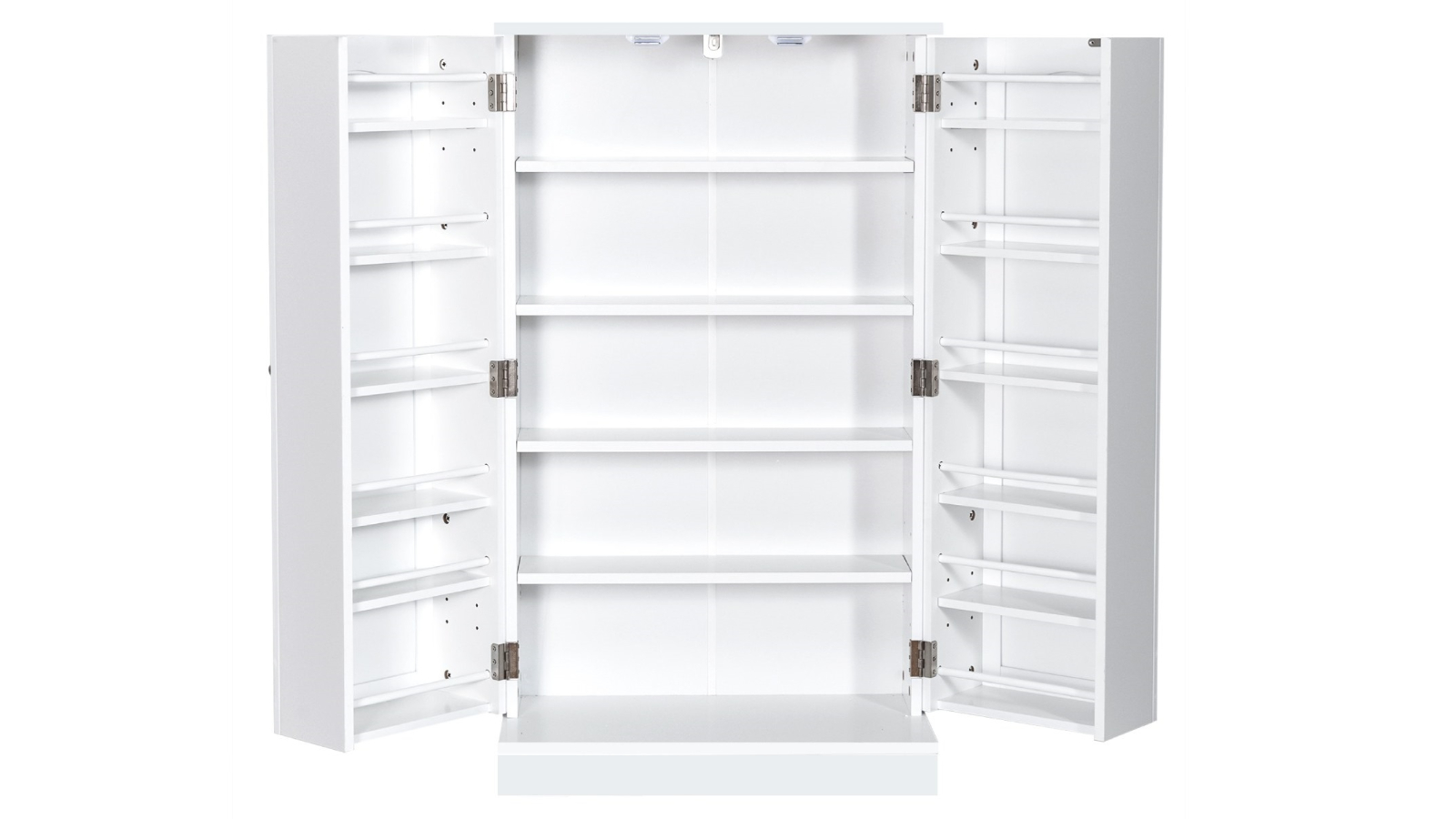 Costway 2-Door Storage Kitchen Cabinet with Adjustable Shelve - White