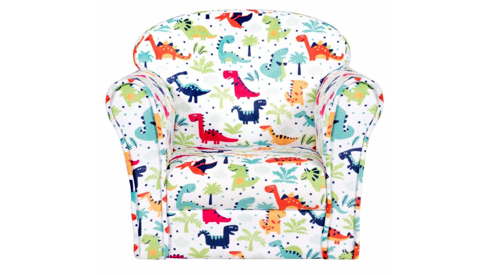 Costway Wood Dinosaur Plush Armchair Sofa