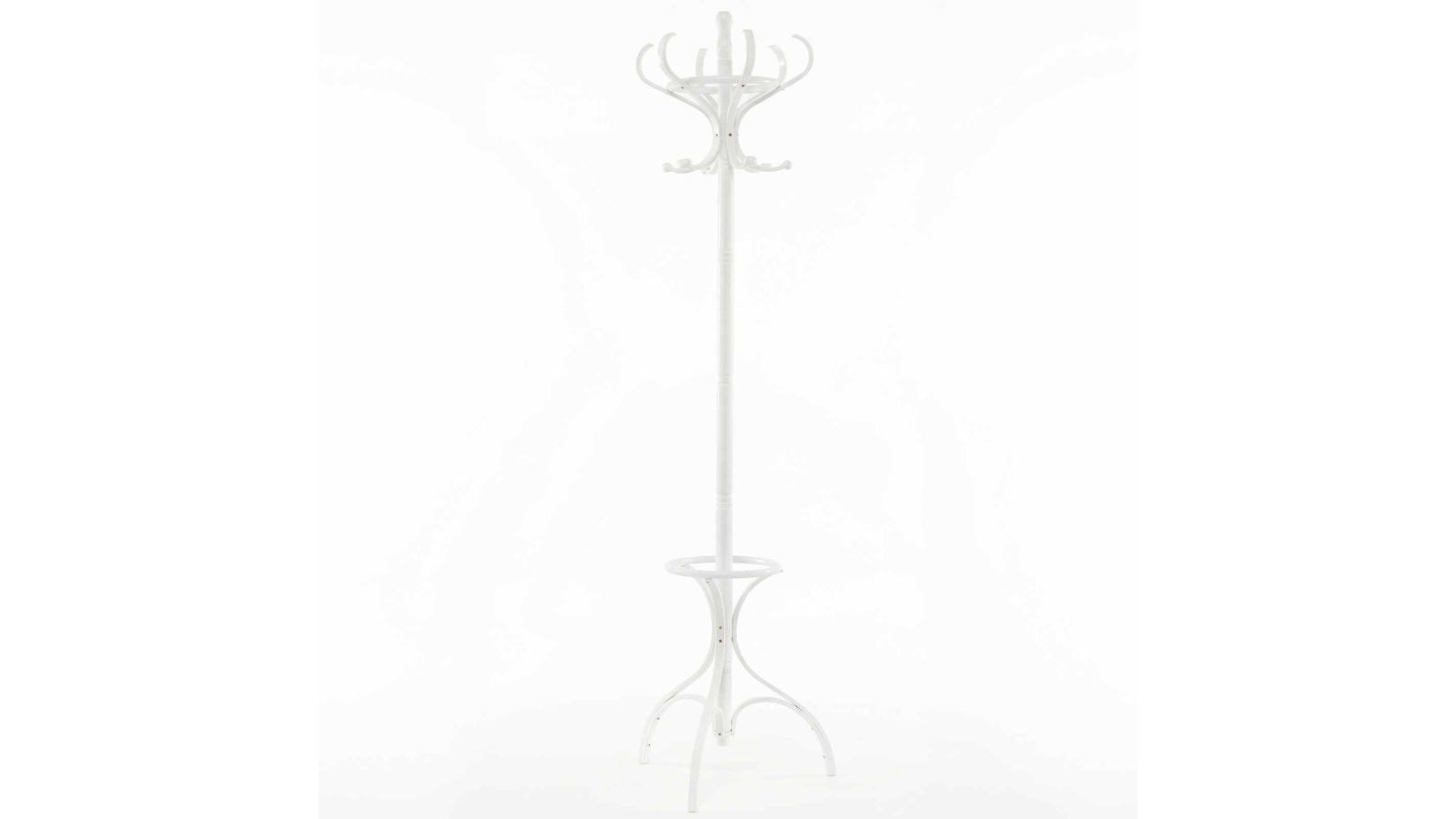 Costway 181cm Wood Coat Rack Stand - White