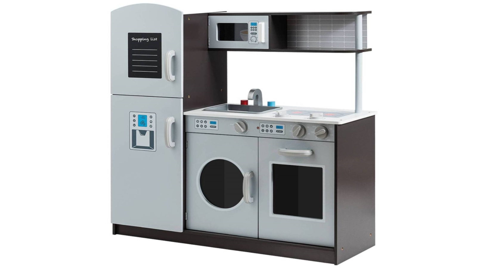 Costway Pretend Kitchen Set - Grey