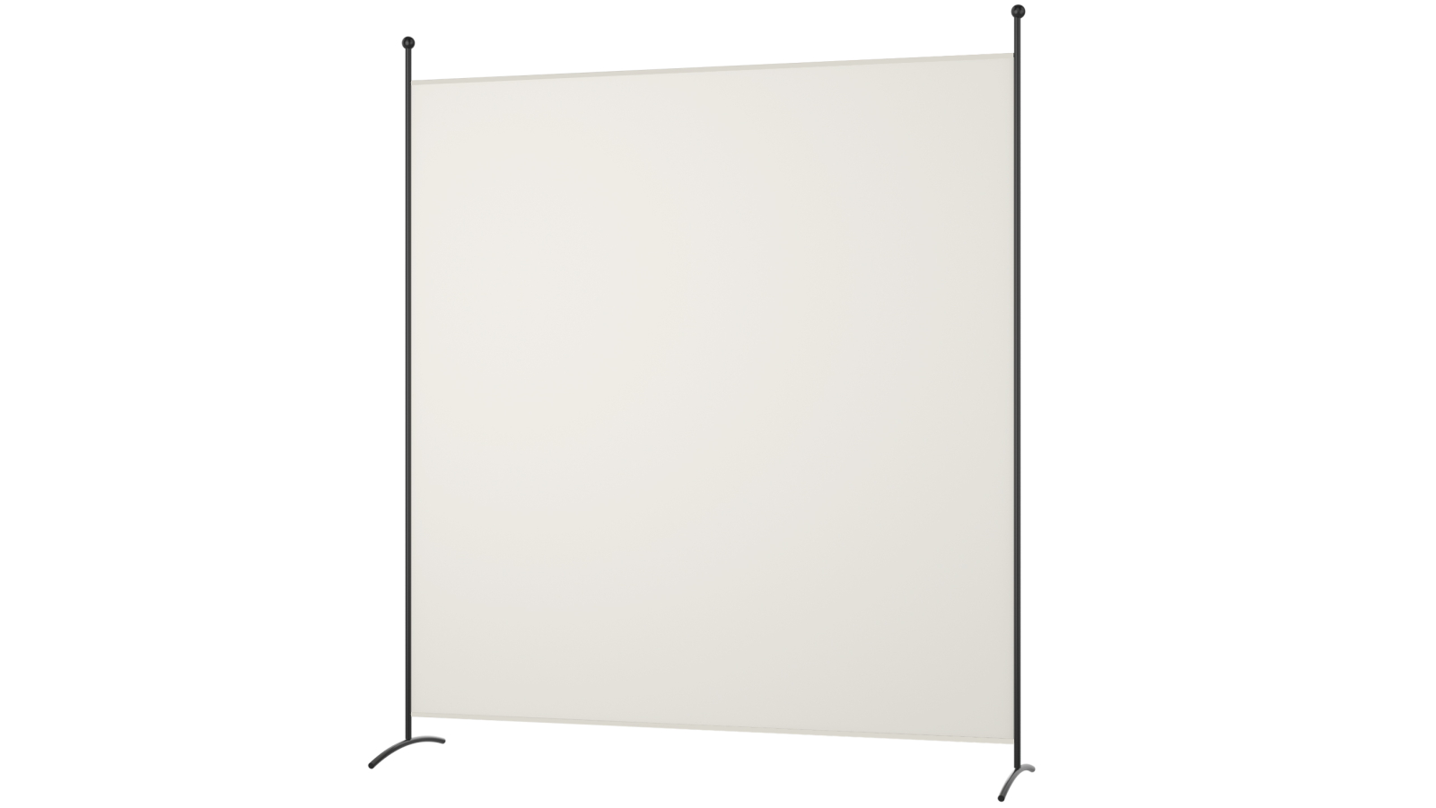 Costway Single-Panel Room Divider Privacy Screen Partition Stand - White