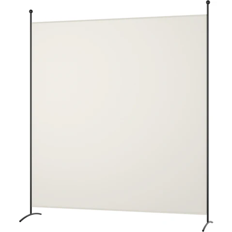 Costway Single-Panel Room Divider Privacy Screen Partition Stand - White