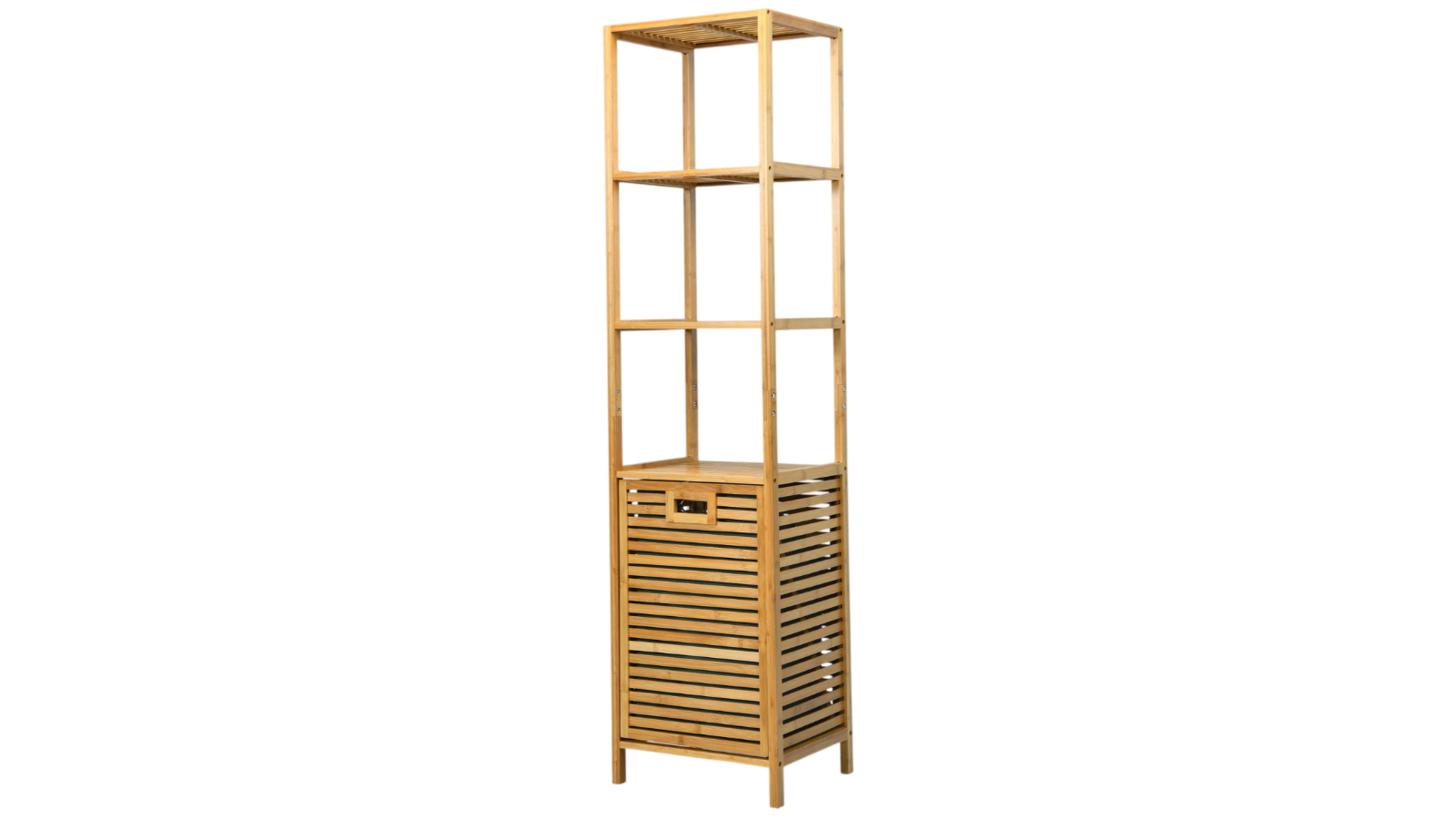 Costway Tilt-out Laundry Hamper with 3-Tier Storage