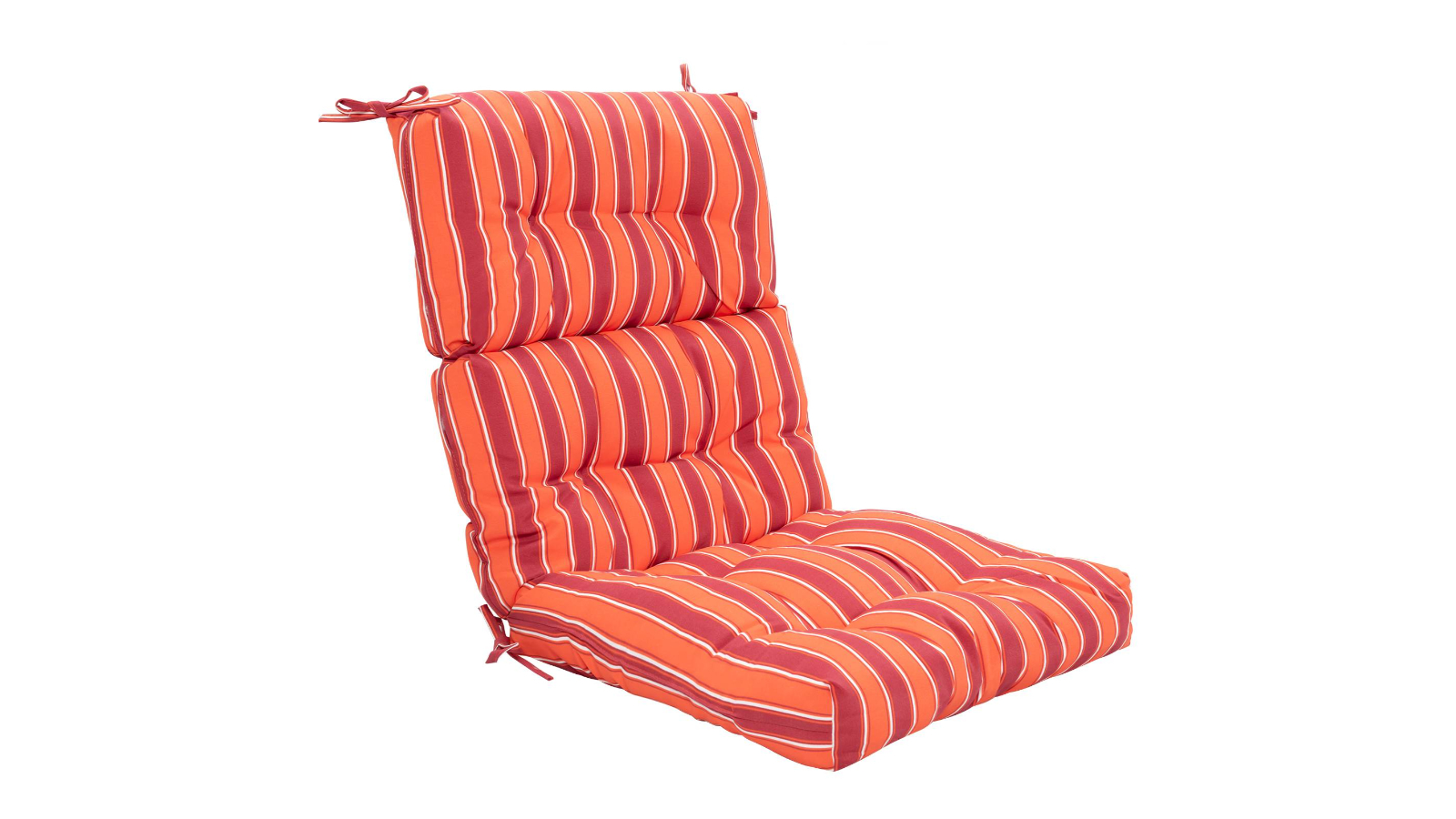 Costway High Back Patio Lounge Chair Cushion with Non-Slip Rope Belt