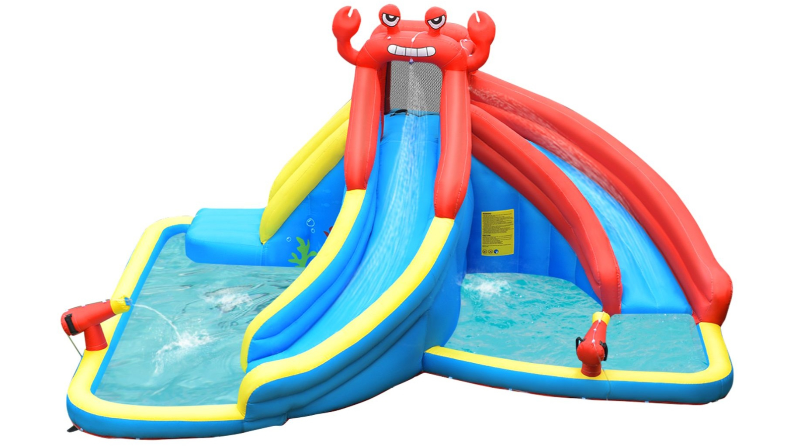 Costway Inflatable Water Slide with Splash Pool