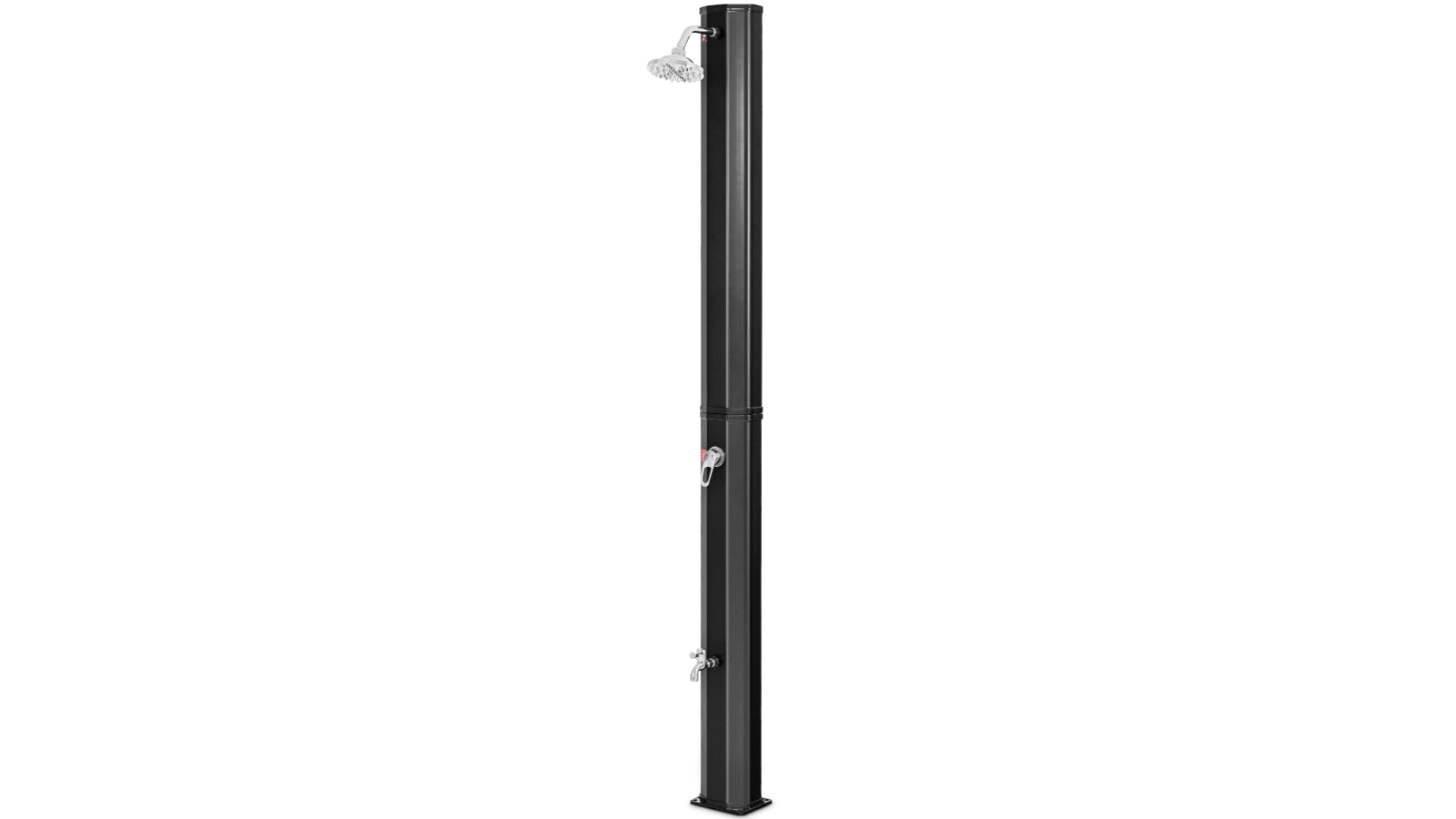 Costway 35 Litre Portable Solar Shower with Rotating Head and Poolside Beach Tap 