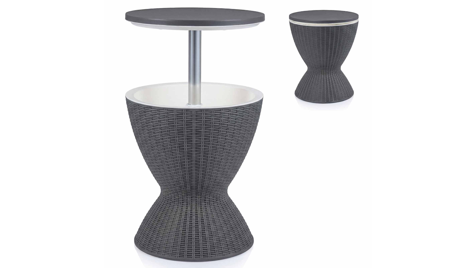 Costway 30L Ice Bucket Bar Table Cooler - Grey