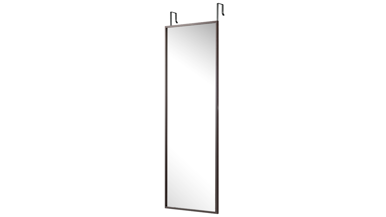 Costway Full-Length Wall/Door Mounted Hanging Bedroom Mirror - Coffee