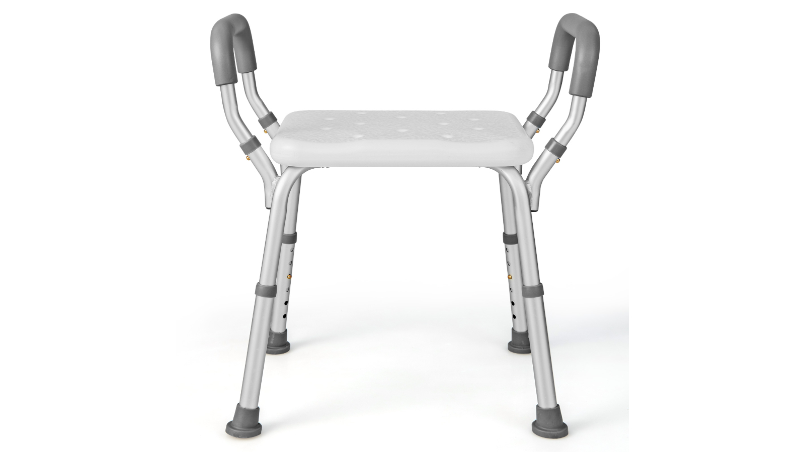 Costway Heavy Duty  and Anti-Slip Portable Shower Chair/Seat with Arm