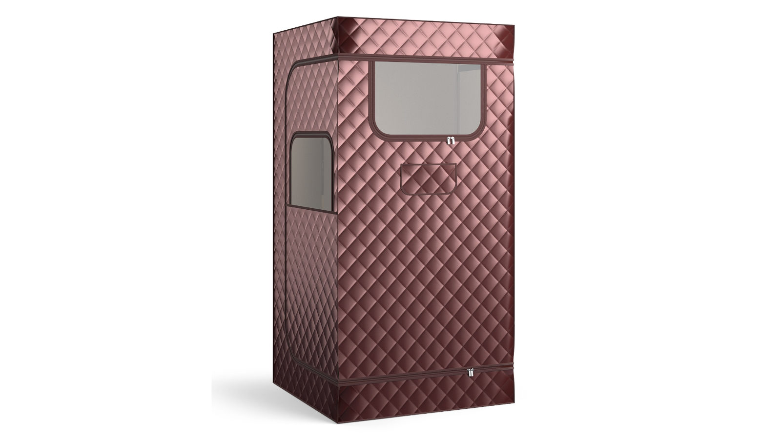 Costway Foldable Pop-Up Steam Sauna Tent - Coffee