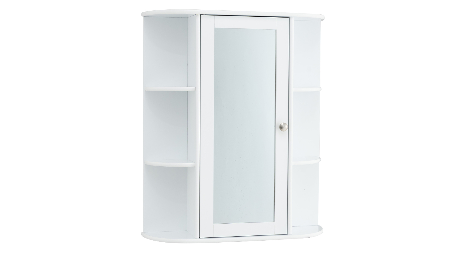Costway Bathroom Mirror Cabinet with Door and Adjustable Shelf