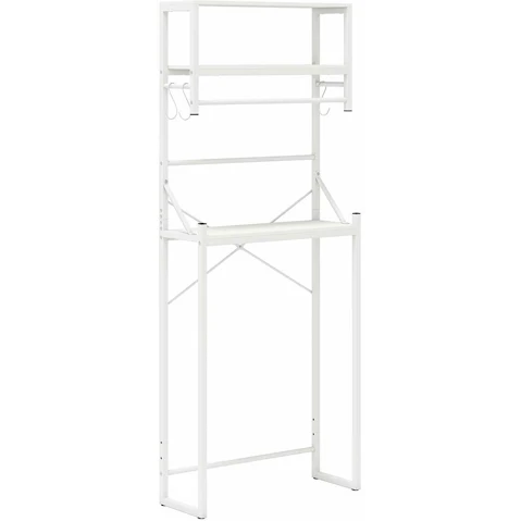 Costway Over-the-Toilet Open Shelf Storage Rack with Hook