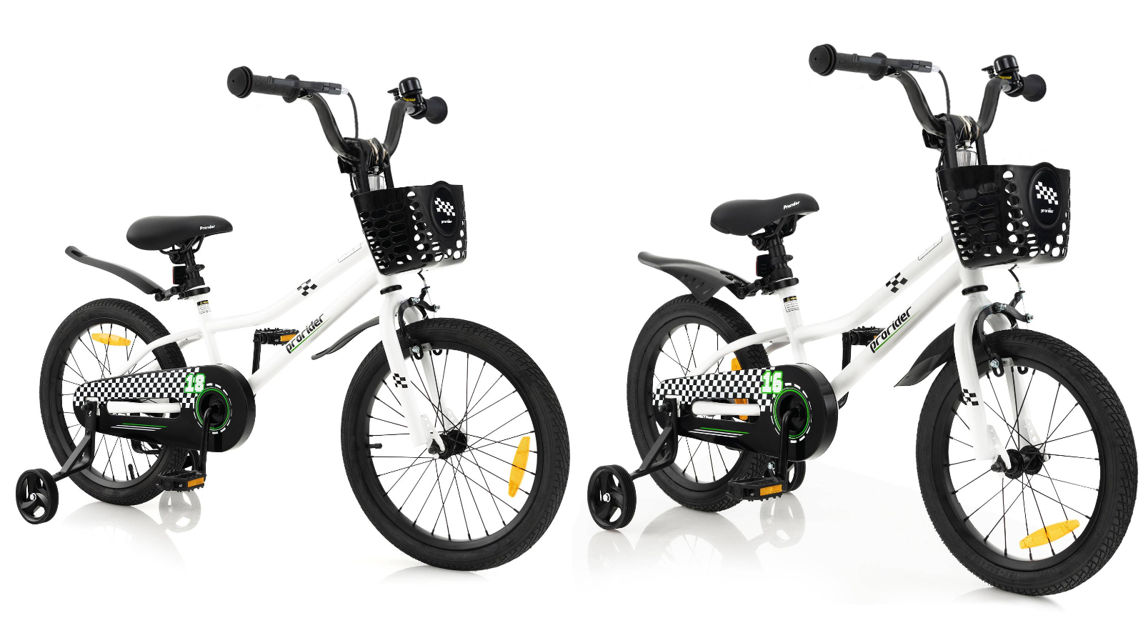 Costway Training Bike with Adjustable Handlebar and Saddle/Removable Basket Push Pedal