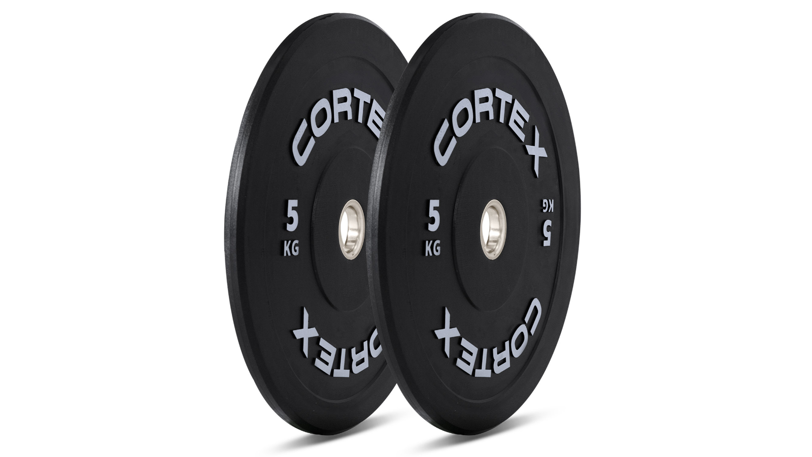 Cortex Pack of 2 Black Series V3 Rubber Olympic Bumper Plate - 5kg 