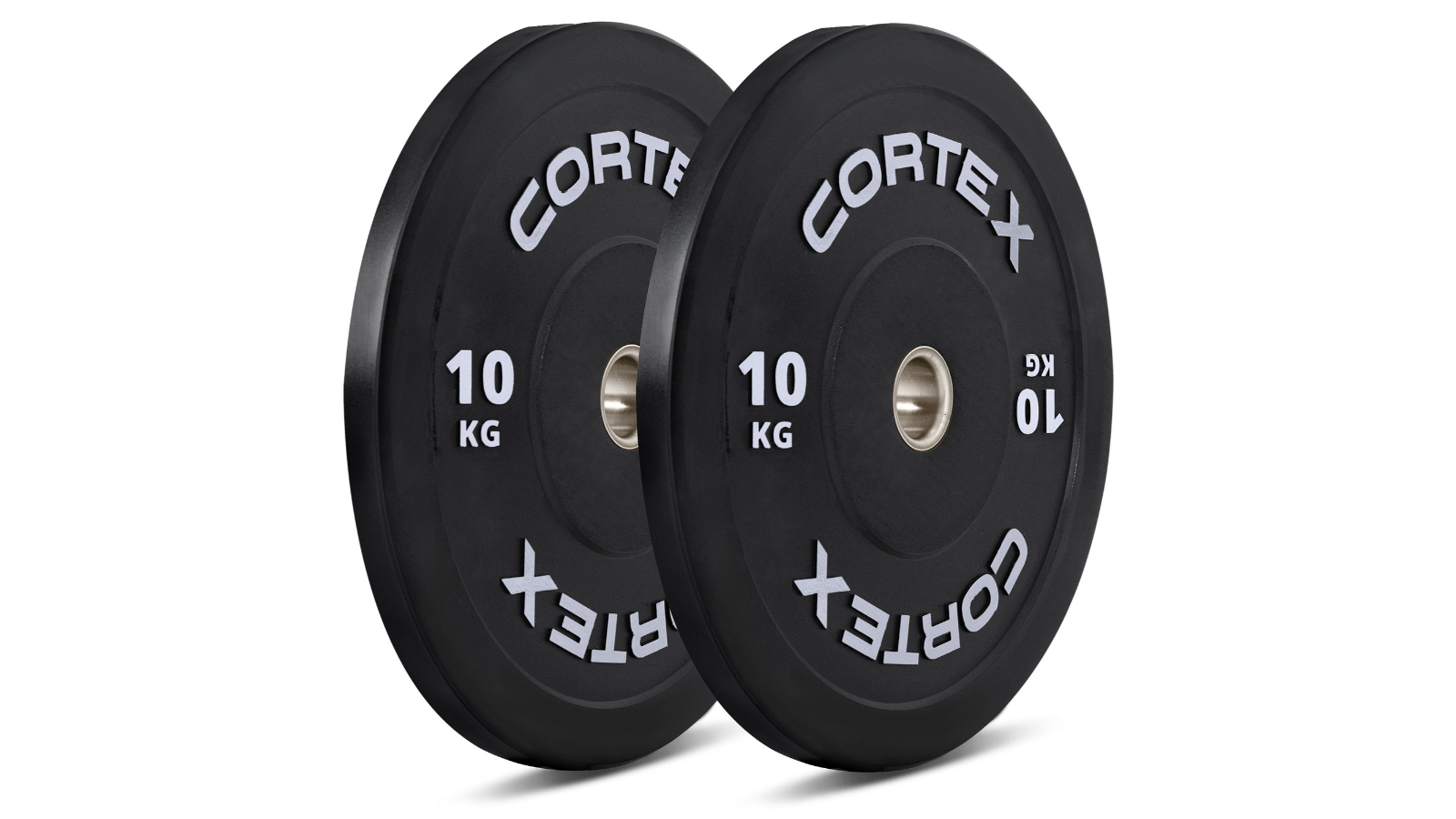 Cortex Pack of 2 Black Series V3 Rubber Olympic Bumper Plate - 10kg 