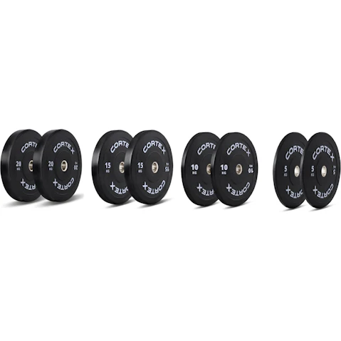 Cortex Pack of 2 Black Series V3 Rubber Olympic Bumper Plate