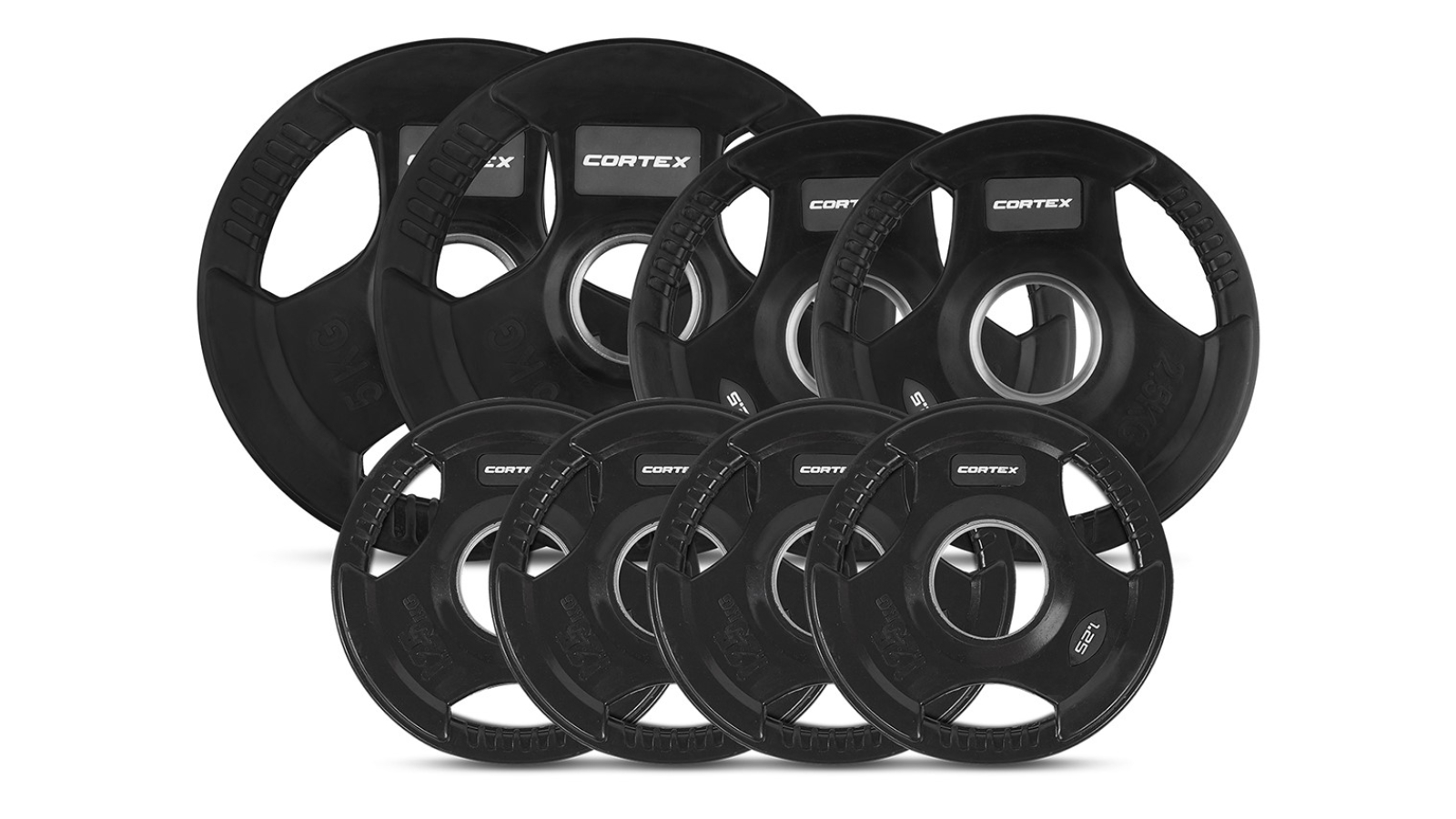 Cortex Tri-Grip V2 5cm Olympic Plate Set - 35kg