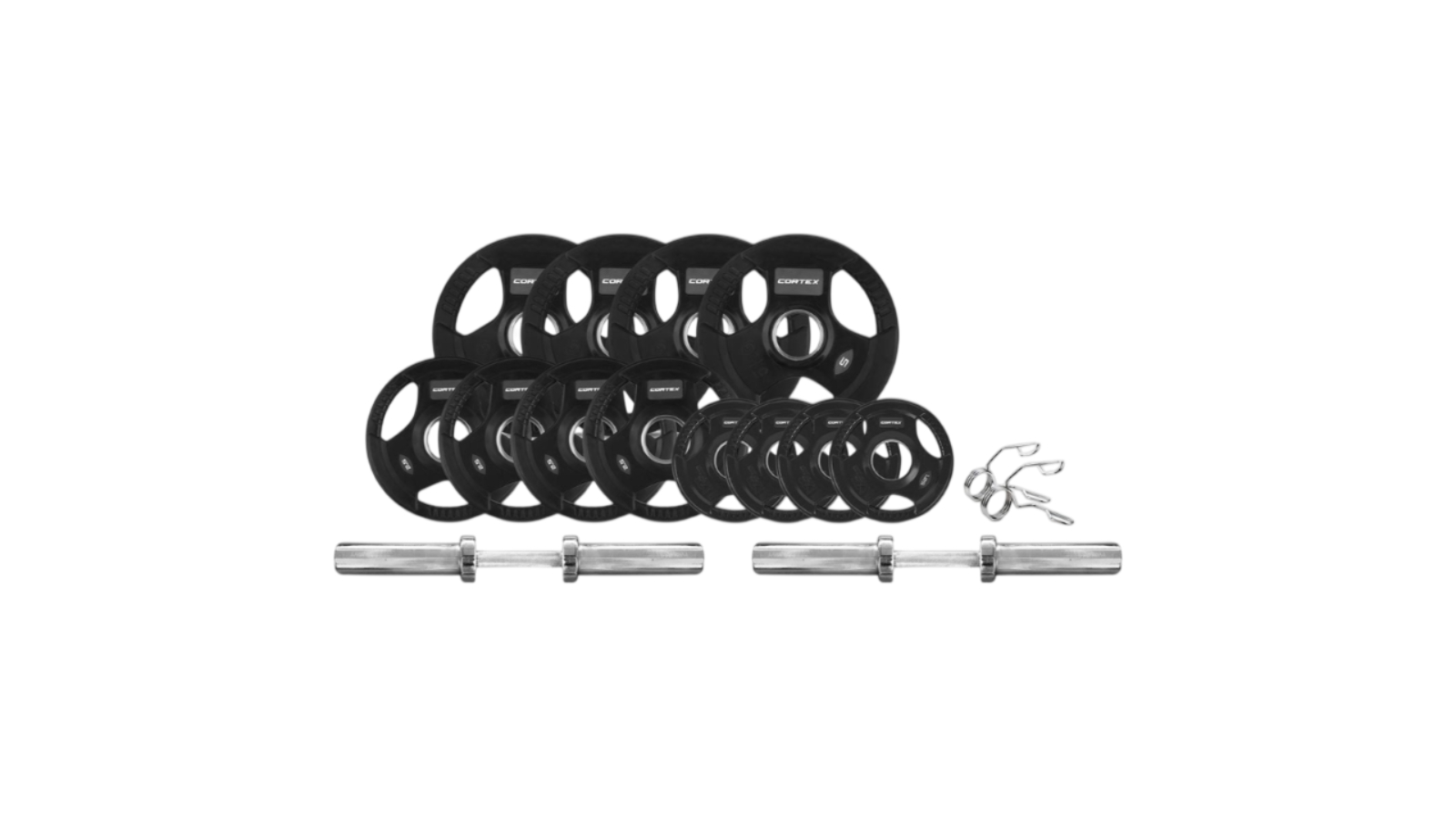 Cortex Tri-Grip V2 Olympic Dumbbell Set - 45kg