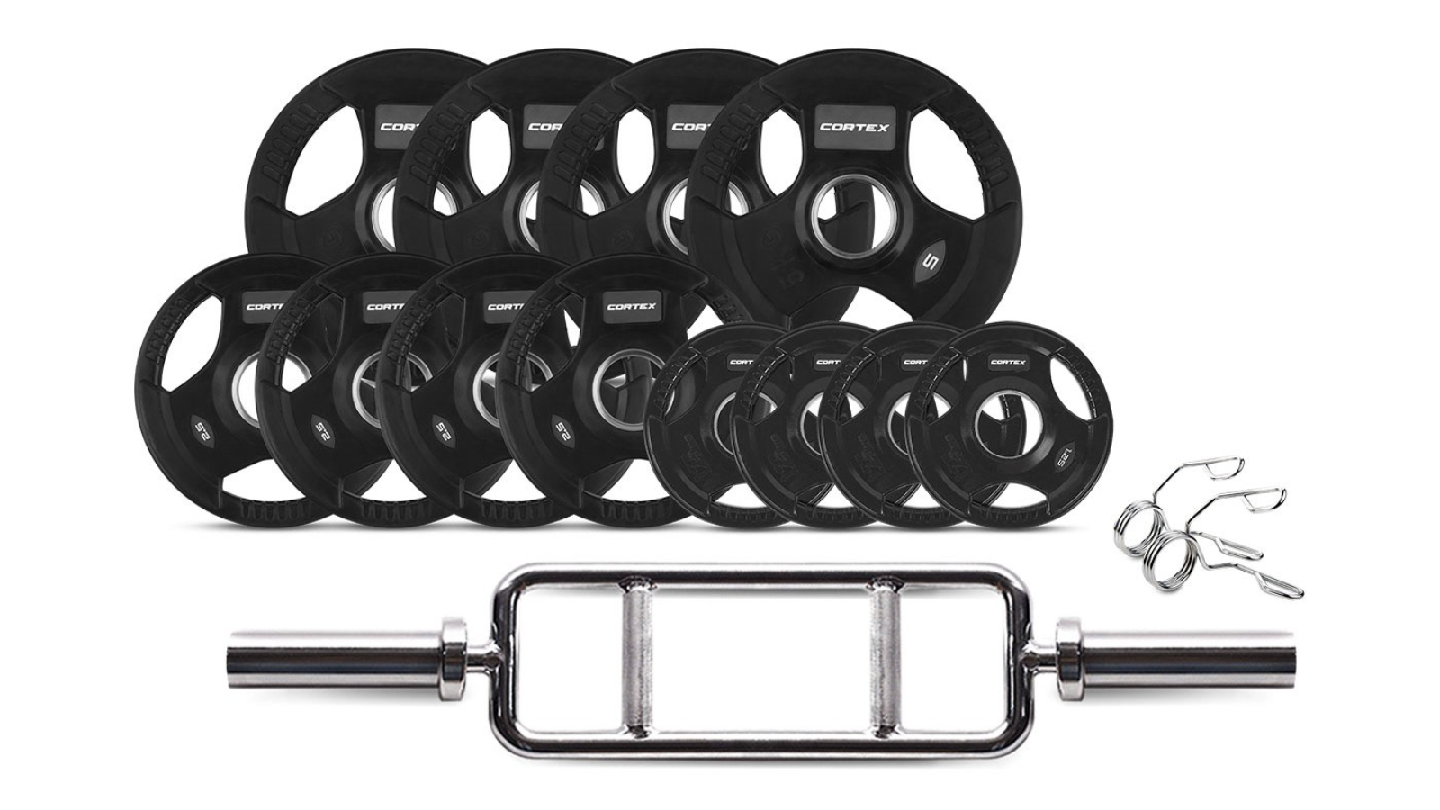 Cortex Tri Bar V2 5cm Olympic Weight Set - 45kg