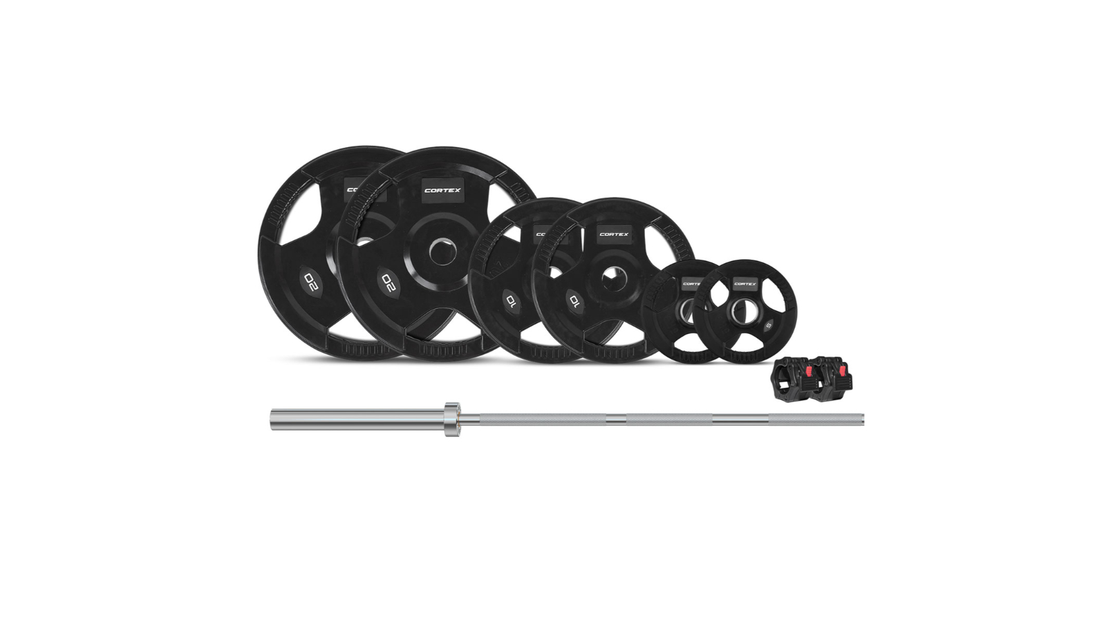 Cortex Tri-Grip V2 Olympic Dumbbell Set - 90kg
