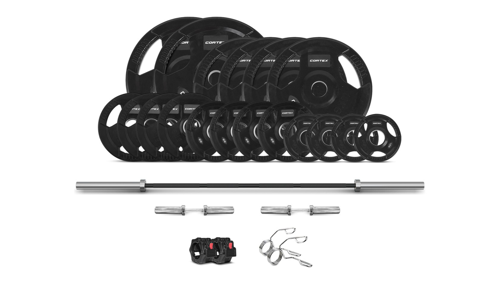 Cortex 5cm Tri-Grip V2 Olympic Plate Set - 145kg