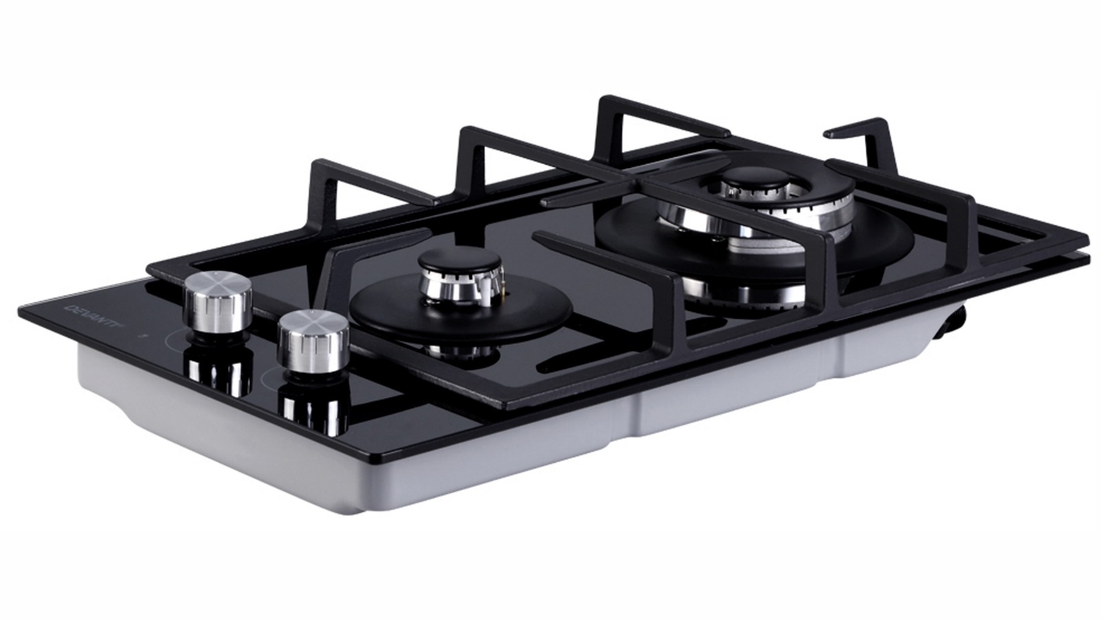 Devanti 2 Burner Gas Cooktop 30cm Stove Black Harvey Norman