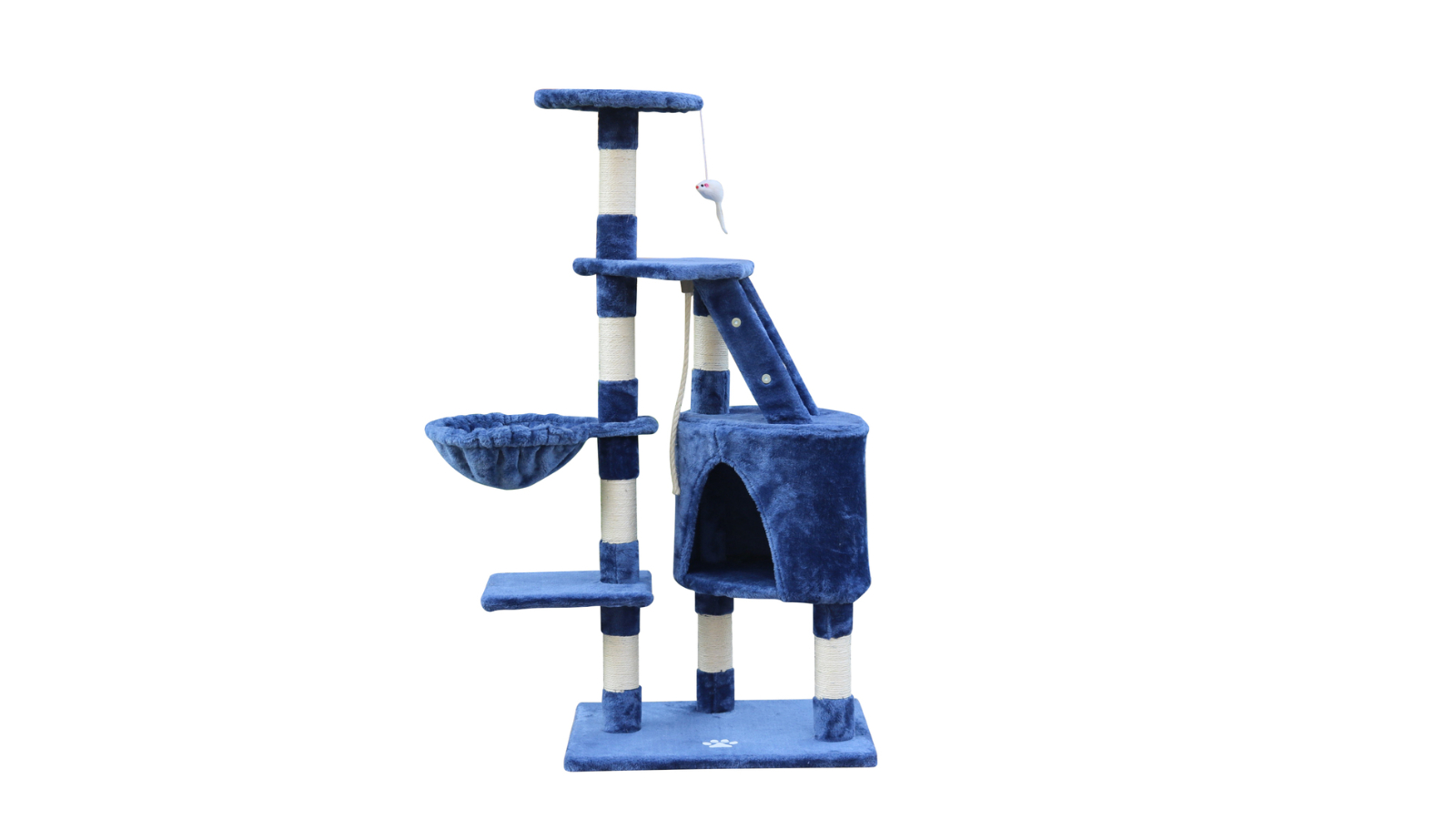 YES4PETS 120cm Multi-Level Cat Tree Scratching Post - Blue