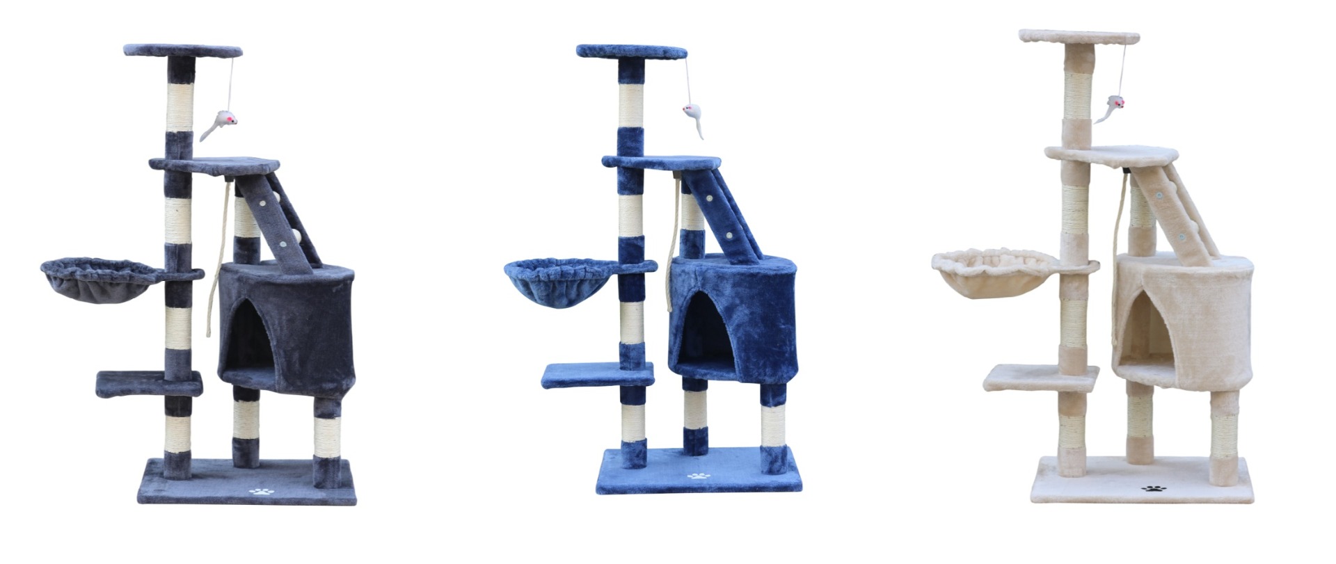 YES4PETS 120cm Multi-Level Cat Tree Scratching Post