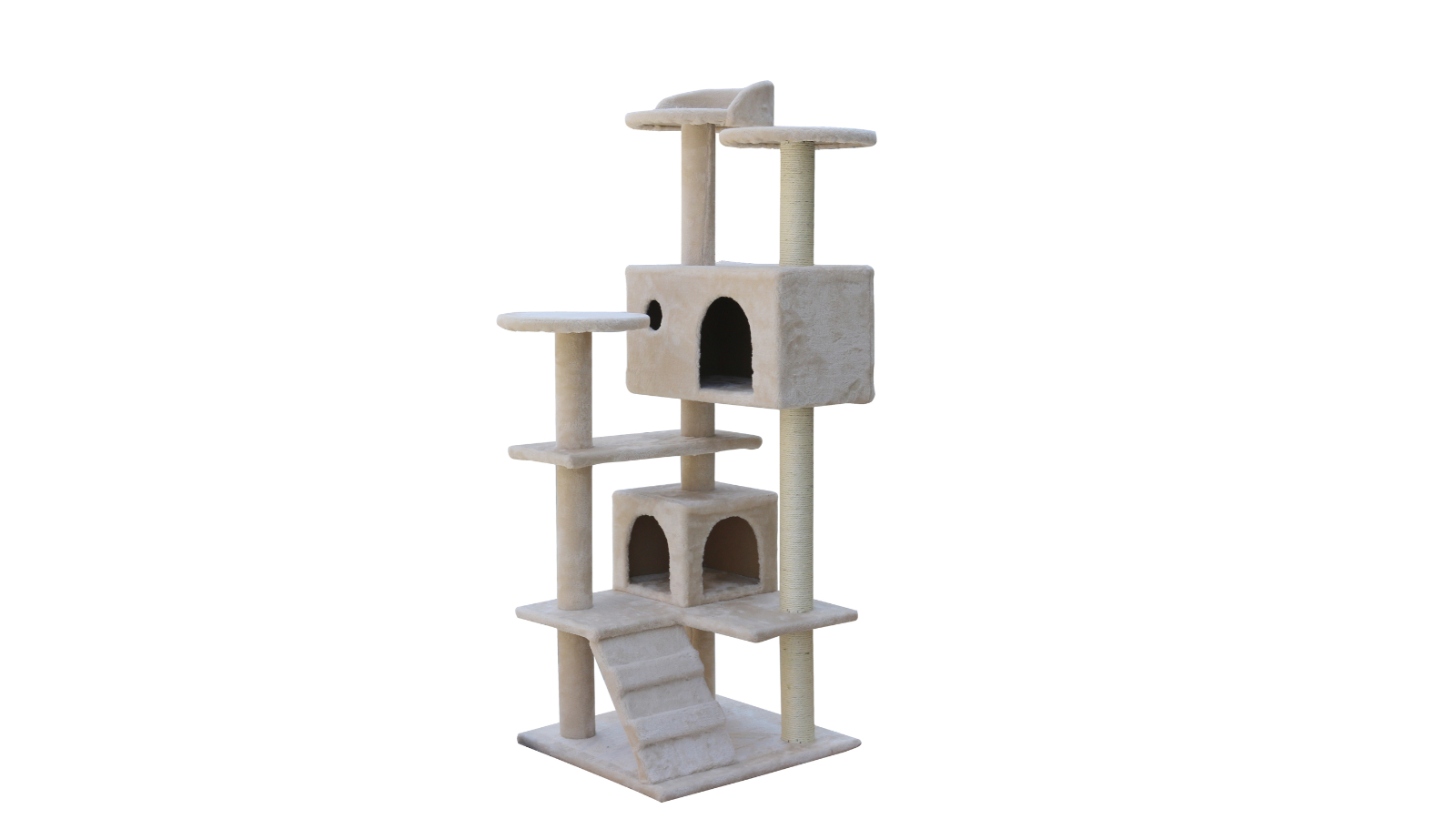 YES4PETS 130cm Cat Tree Pole Scratching Post - Beige