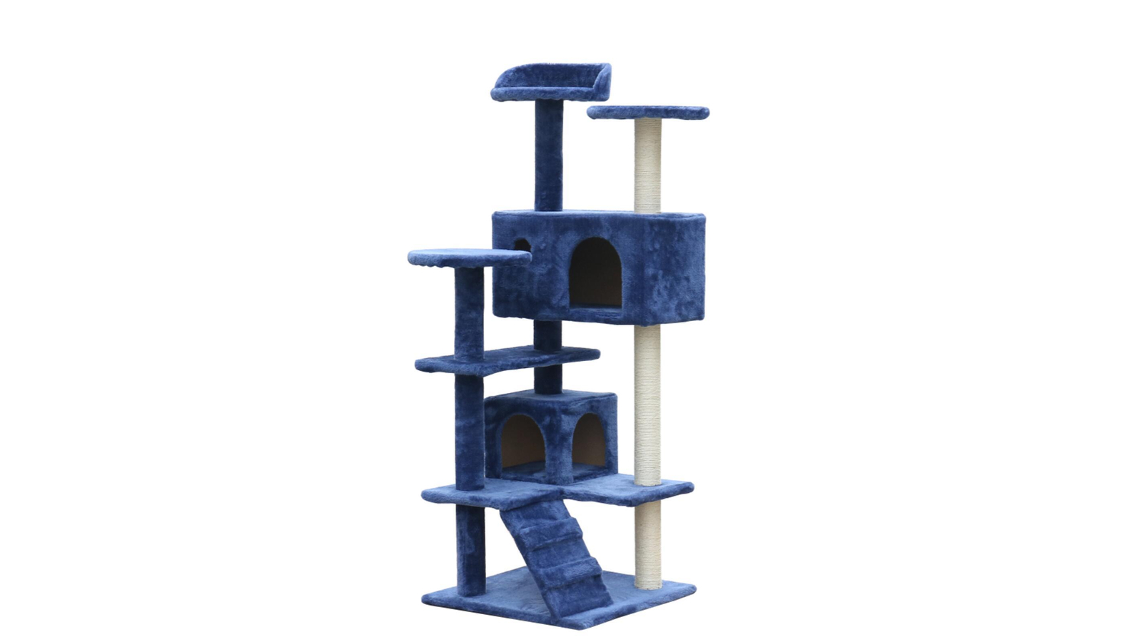 YES4PETS 130cm Cat Tree Pole Scratching Post - Blue