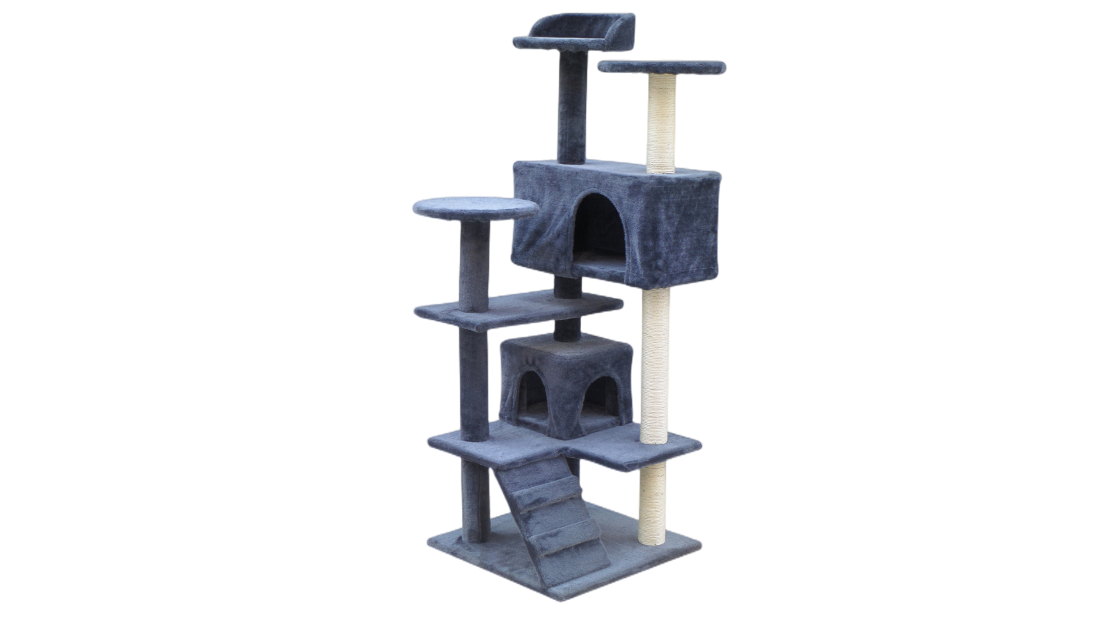YES4PETS 130cm Cat Tree Pole Scratching Post - Grey