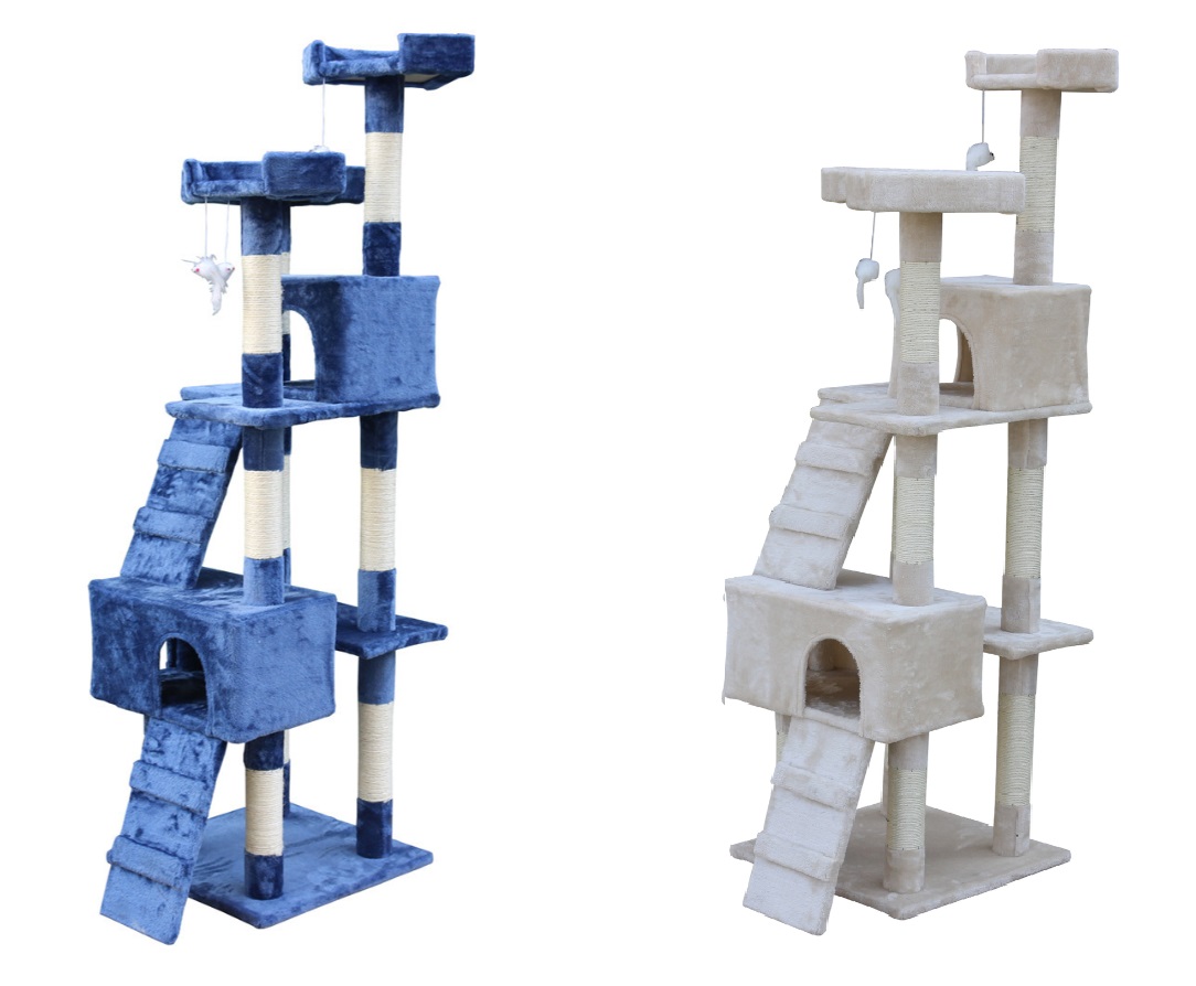 YES4PETS 170cm Cat House Tower Tree Scratching Post with Ladder Furniture