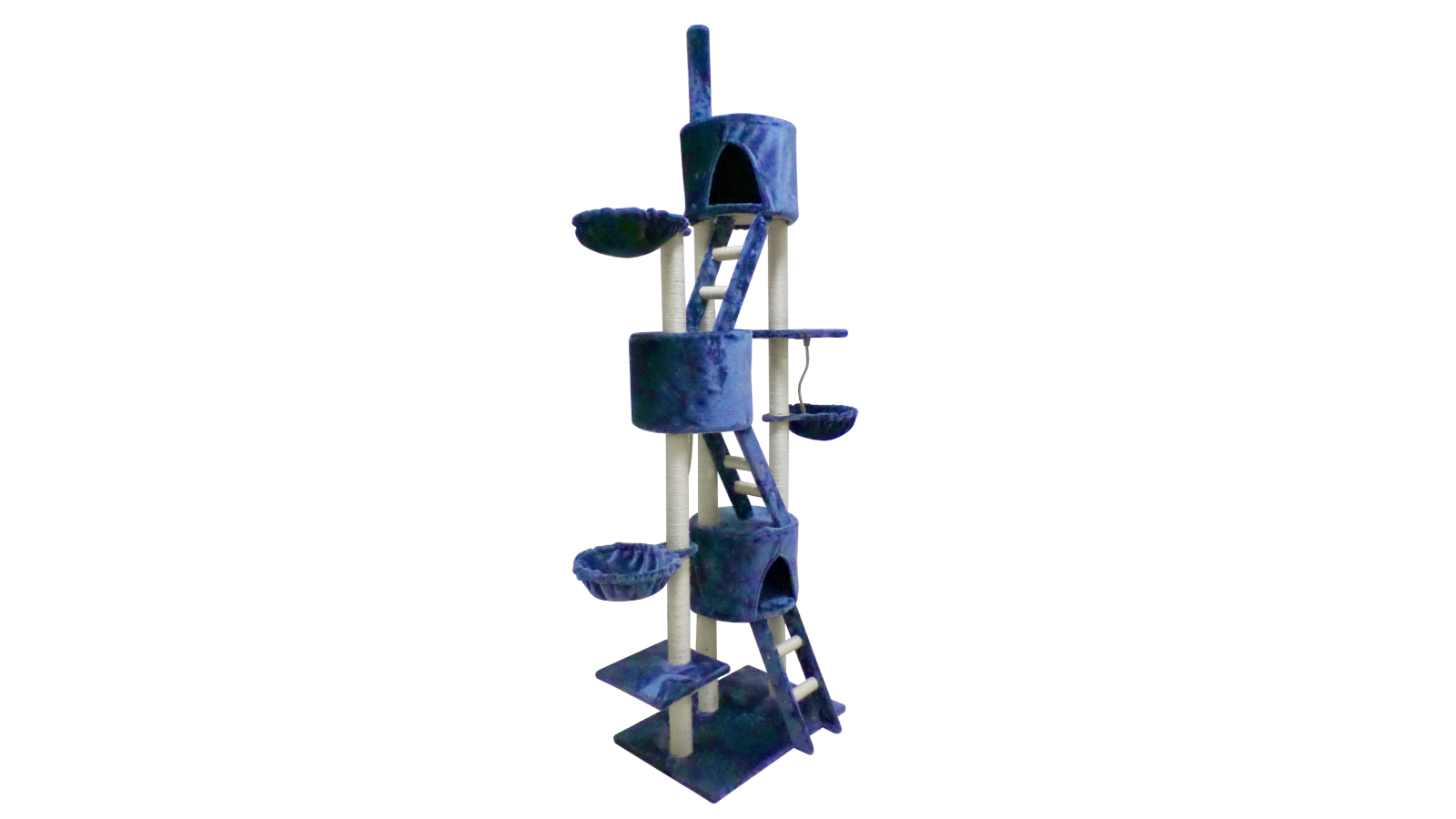 YES4PETS 244cm Multi Level Cat Scratching Post Tree - Blue