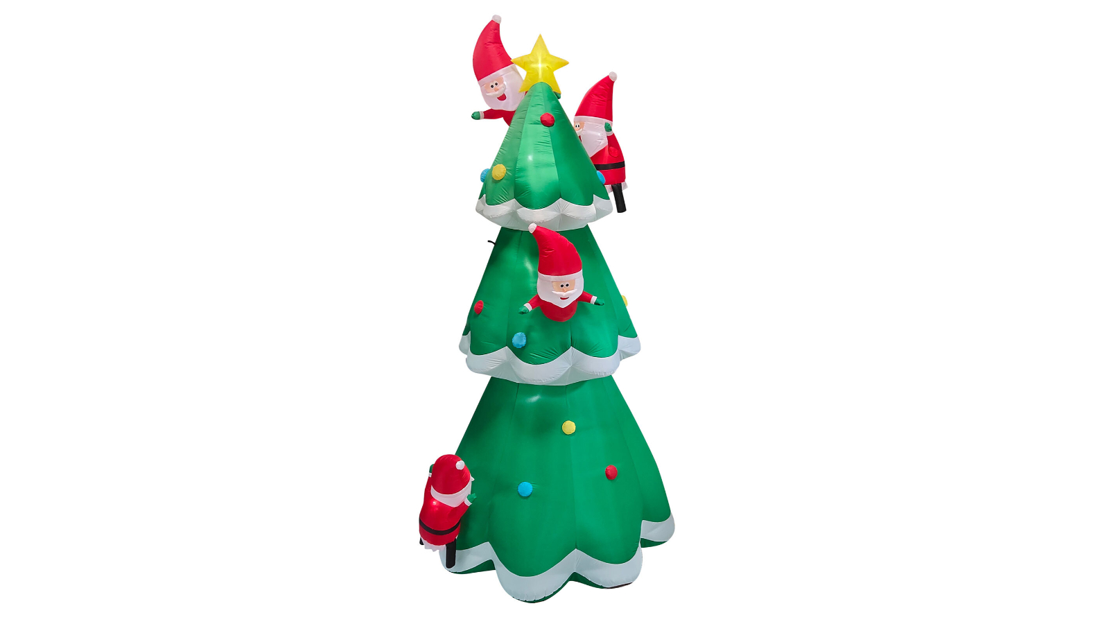 Hisen Inflatable LED Christmas Tree with Climbing Santa Clause - 500cm