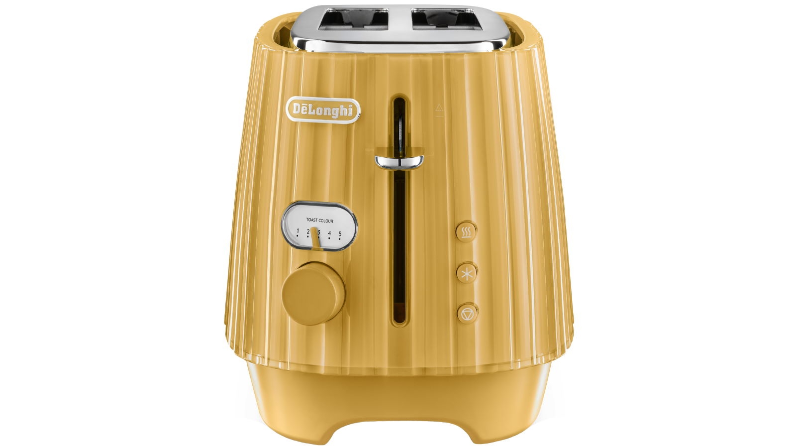 DeLonghi Ballerina 2 Slice Toaster Gold Yellow Harvey Norman