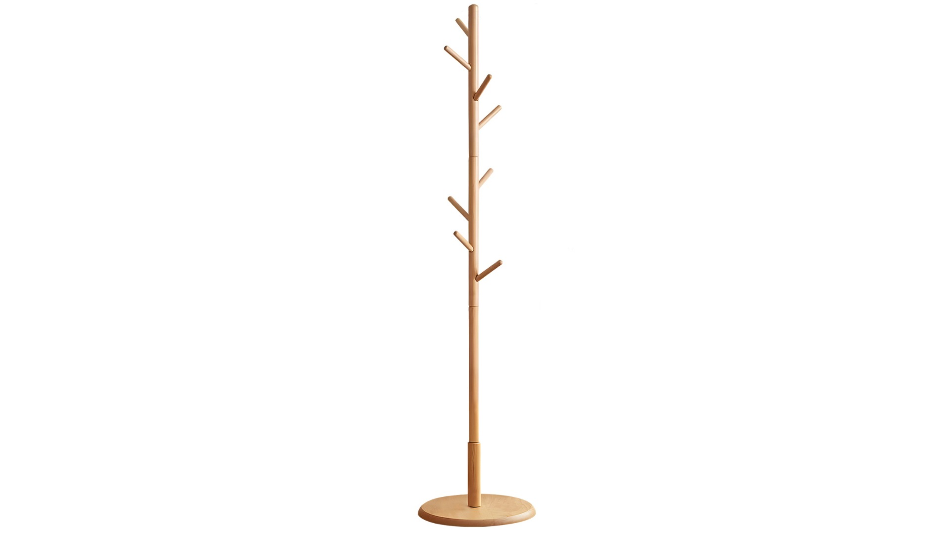 MIUZ Solid Beechwood Hat and Coat Rack Stand