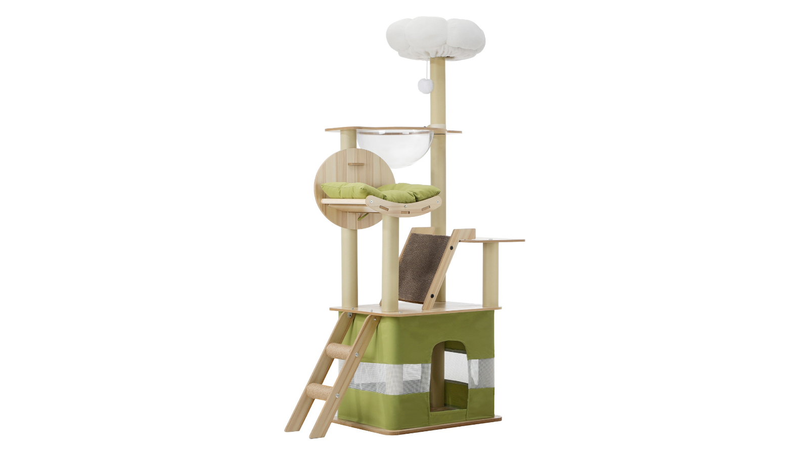 Alopet Condo Bed Furniture Cat Tree Tower Scratching Post - 152cm