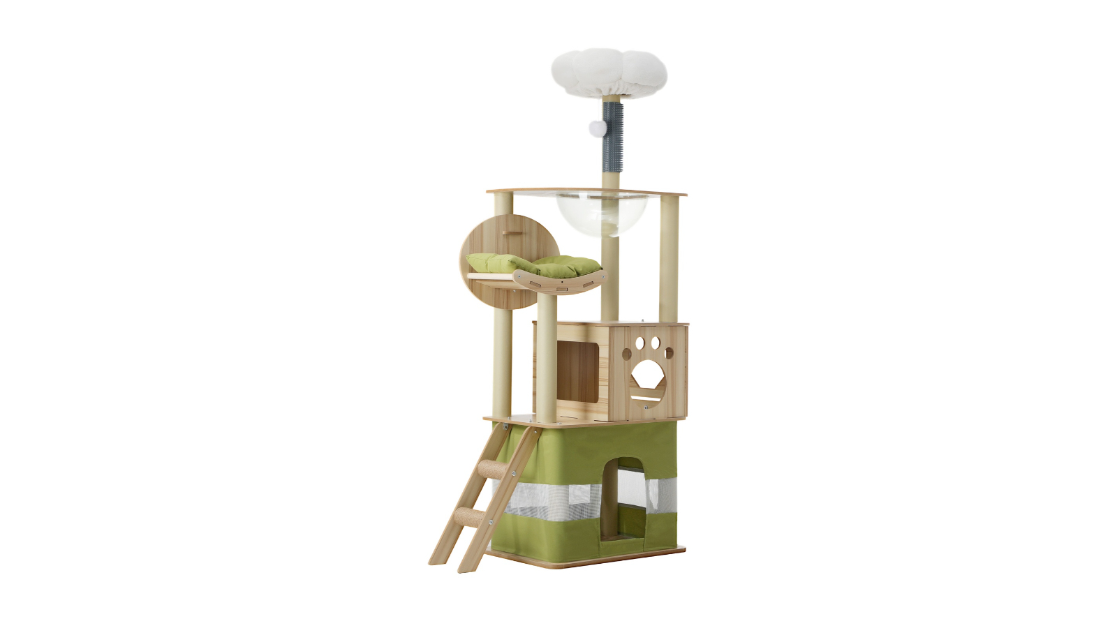 Alopet Condo Bed Furniture Cat Tree Tower Scratching Post - 160cm