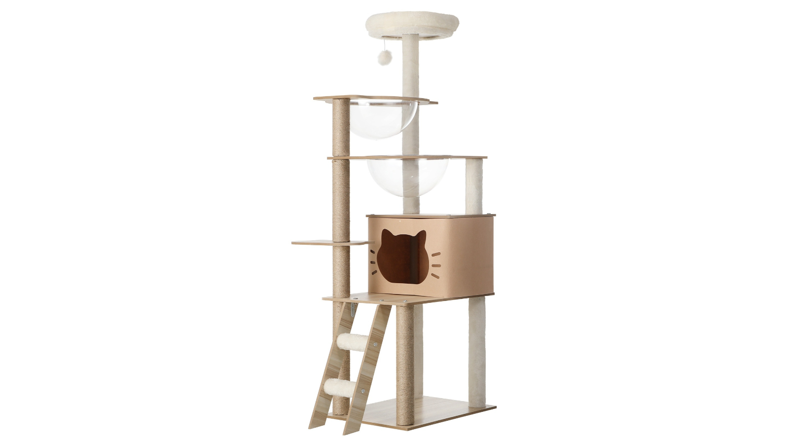 Alopet Detachable House Cat Tree Tower Scratching Post - 145cm 